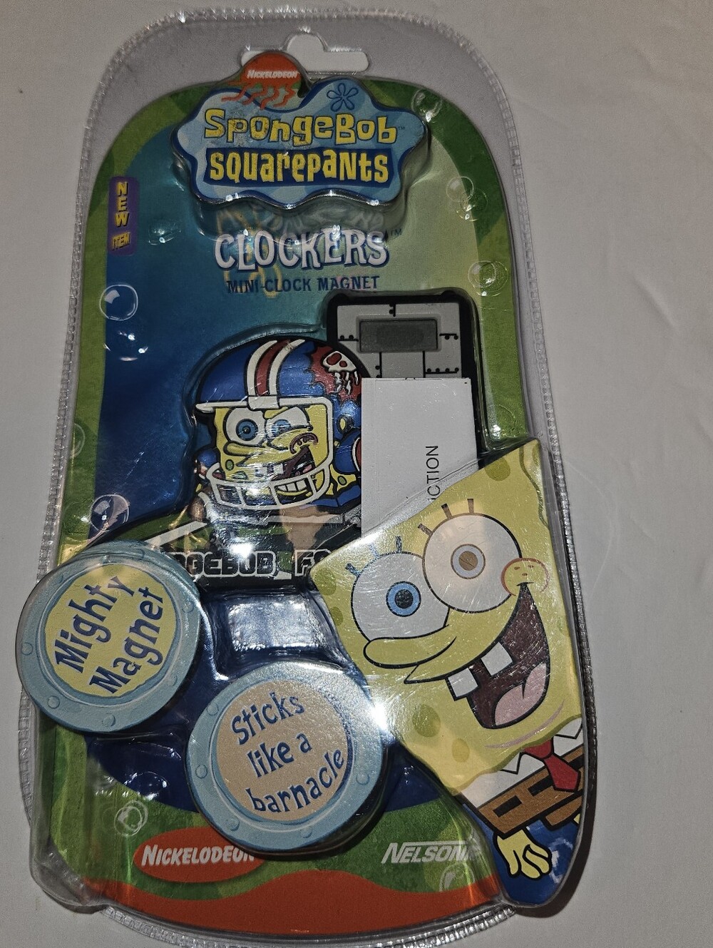 SpongeBob Squarepants Vintage (2003) Clockers Mini Clock Magnet NEW